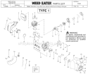 Part Location Diagram of WT-924-1 Walbro Carburetor Assembly